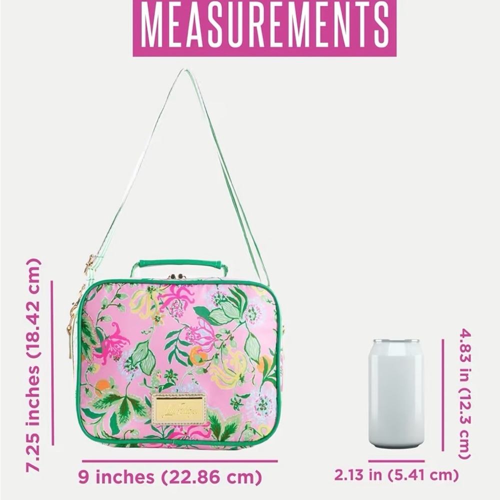 Lilly Pulitzer Insulated Lunch Box Via Amor Spritzer with Strap NWT - Picture 2 of 5